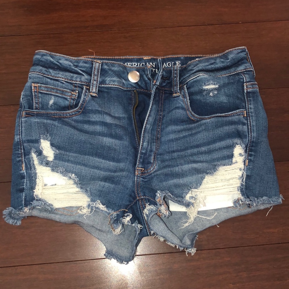 Denim Distressed Shorts